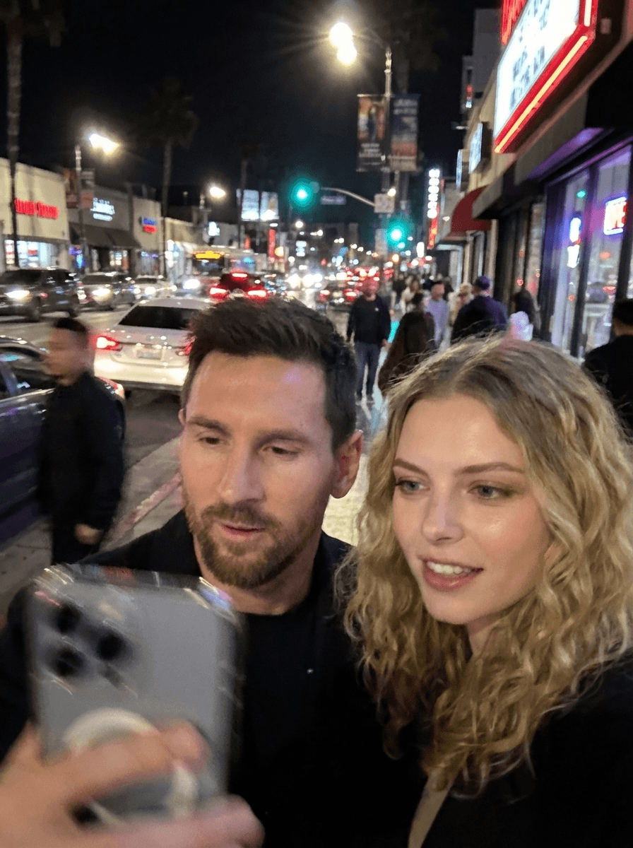Take a selfie with famous people trend