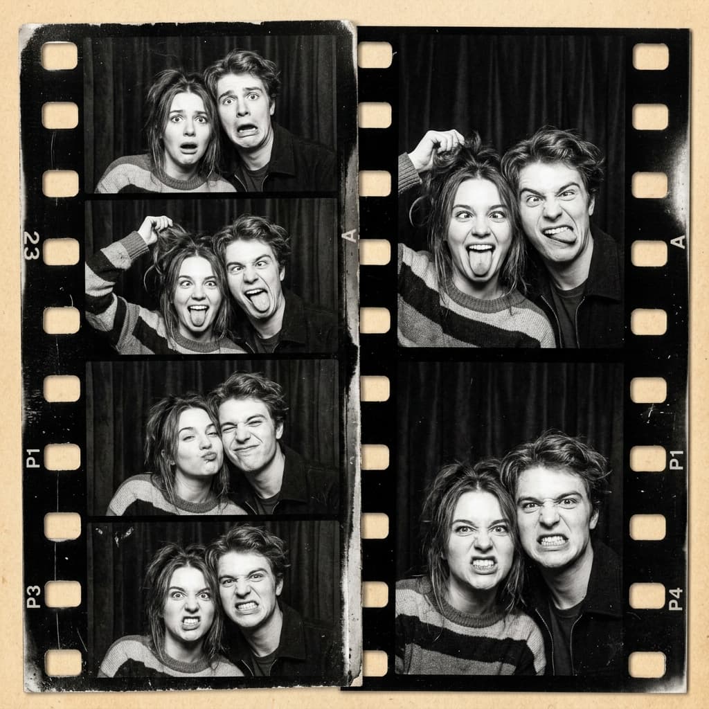 Vintage Photobooth Strip Example