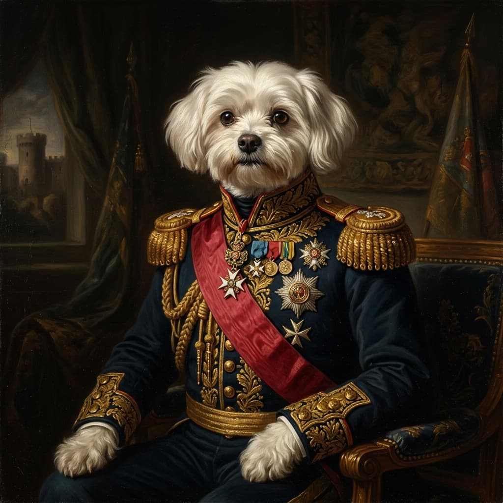 Renaissance Pet Portrait example 2