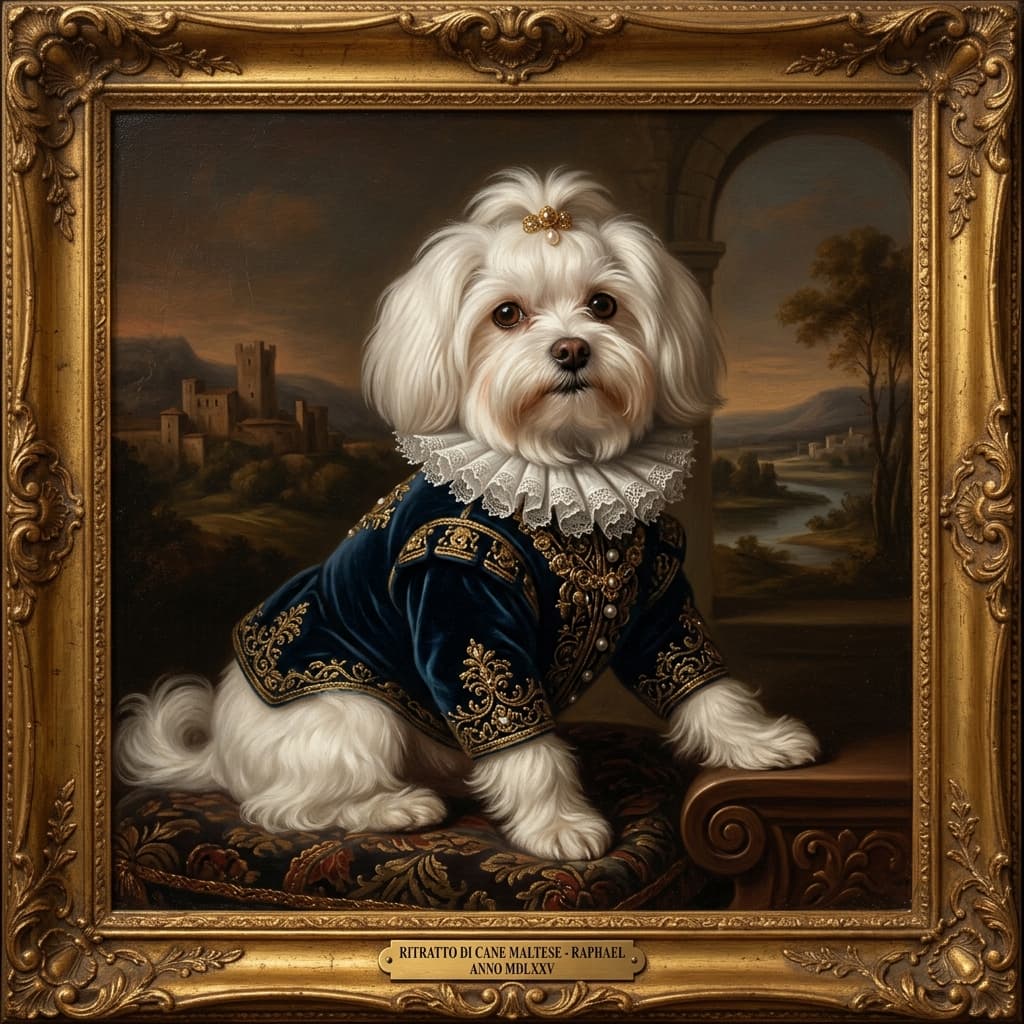 Renaissance Pet Portrait example 1