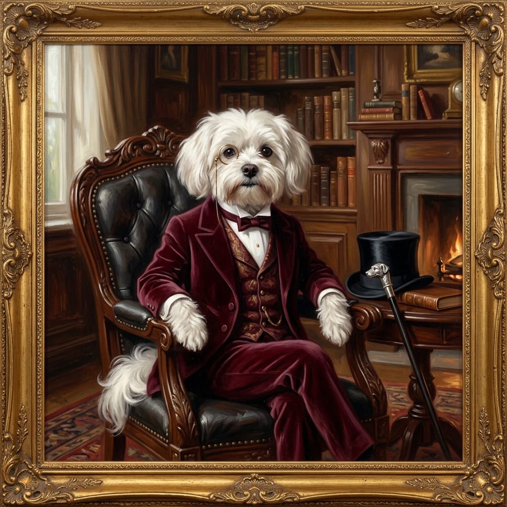 Renaissance Pet Portrait example 3